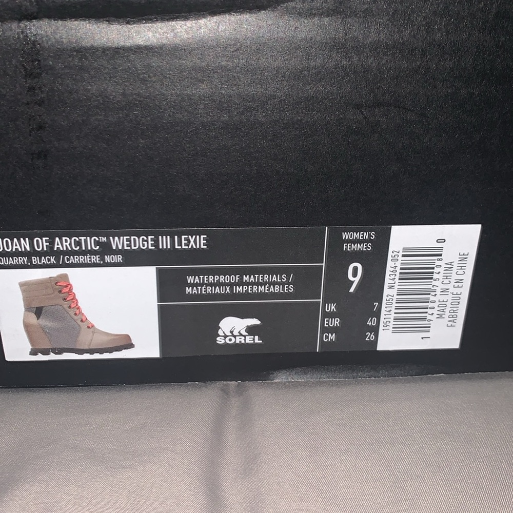 Brand New Joan of Arctic Waterproof Wedge III Lexie Lace-Up Bootie SOREL (NWT) - Picture 13 of 13